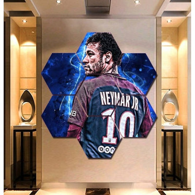 Neymar Wall Art Canvas Painting Framed Free Shipping