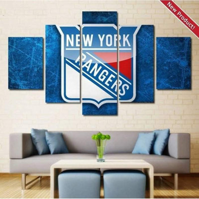 New York Rangers Wall Art Canvas Painting Decor Poster-SportSartDirect-