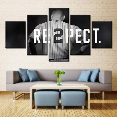 New York Yankees Derek Jeter Wall Art Poster Print Decor Framed-SportSartDirect-