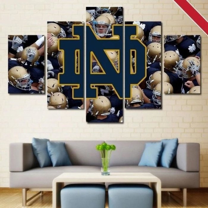 Notre Dame Fighting Irish Wall Art Canvas Painting Framed