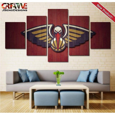 New Orleans Pelicans Wall Art Poster Decor Print Painting Canvas