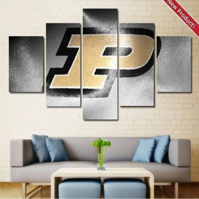 Purdue Boilermakers Wall Art Canvas Painting Framed