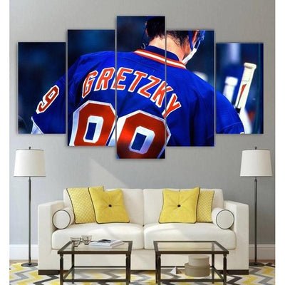 Rangers Wayne Gretzky Canvas Print Painting Wall Art Framed