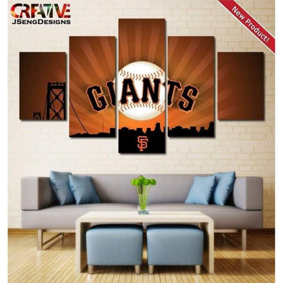 San Francisco Giants Canvas Wall Art Poster Home Decor-SportSartDirect-