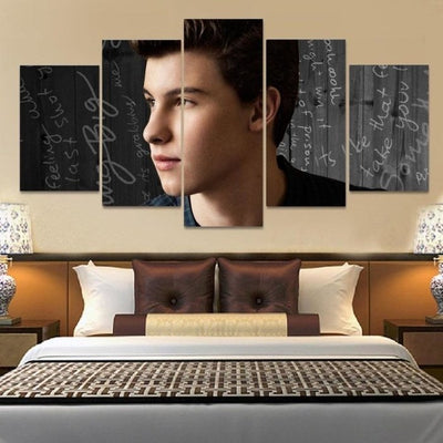 Shawn Mendes Wall Art Canvas Painting Framed