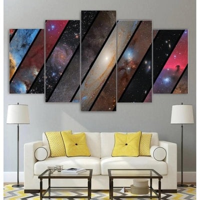 Space Astronomy Wall Art Canvas Painting Framed