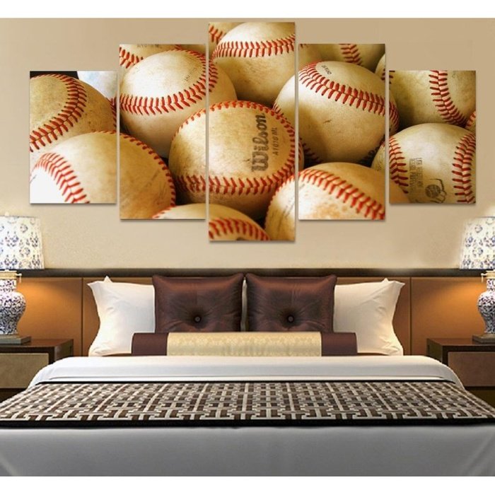 Vintage Sports Baseball Wall Art Canvas Painting