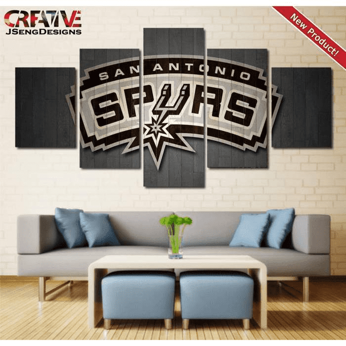 San Antonio Spurs Canvas Painting Wall Art Home Decor Poster Print-SportSartDirect-