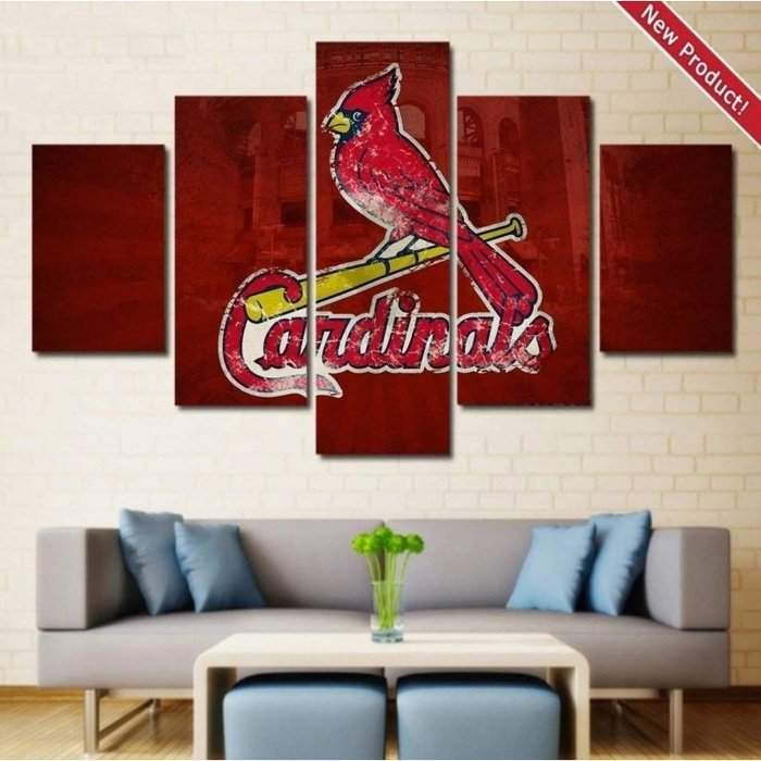 St. Louis cardinals Wall Art Canvas Home Decor Framed-SportSartDirect-