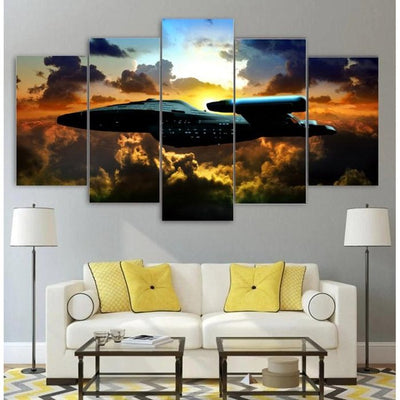 Star Trek Voyager Wall Art Canvas Painting Framed