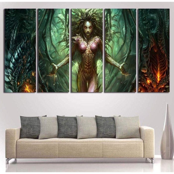 StarCraft Canvas Art Prints Poster Painting Framed