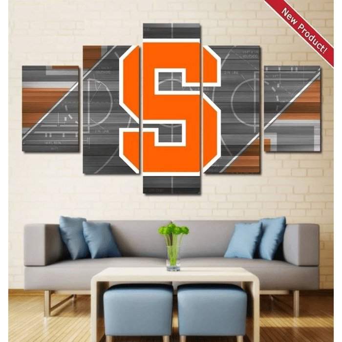 Syracuse Basketball Wall Art Painting Canvas Poster Framed | Free Shipping-SportSartDirect-