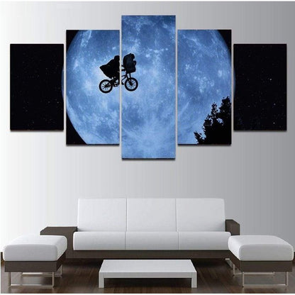 Extra-Terrestrial Wall Art Canvas Painting Framed Home Decor