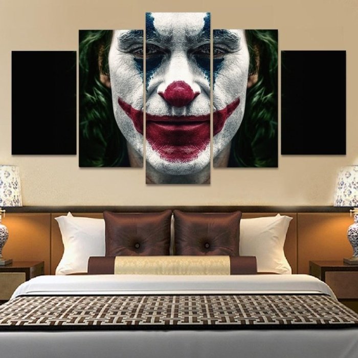 Joker Wall Art Canvas Painting Framed