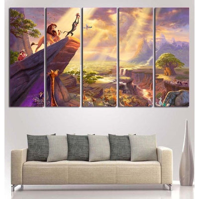 Lion King Canvas Art Prints Poster Painting Framed