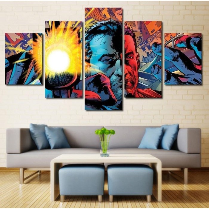 The Punisher Wall Art | Canvas Painting Framed | Free Shipping