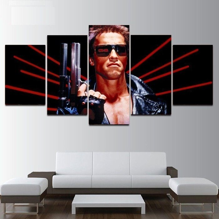 Terminator Wall Art Canvas Painting Framed Home Decor