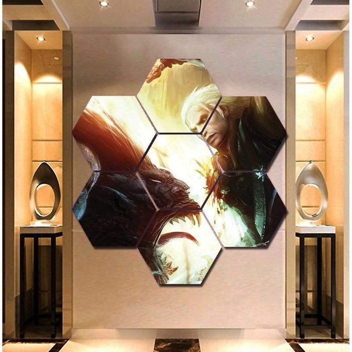 Witcher Wall Art Canvas Painting Framed Free Shipping
