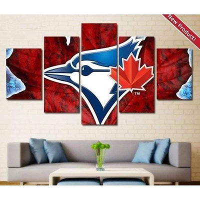 Toronto Blue Jays Wall Art Painting Canvas Baseball Poster-SportSartDirect-Blue Jays Wall Art