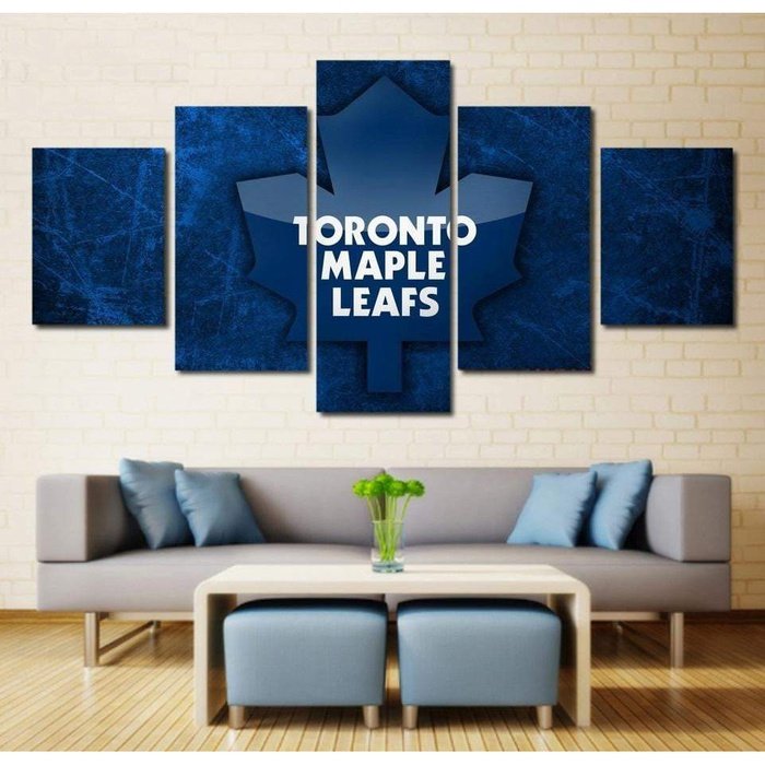 Toronto Maple Leafs Canvas Painting Hockey Wall Art
