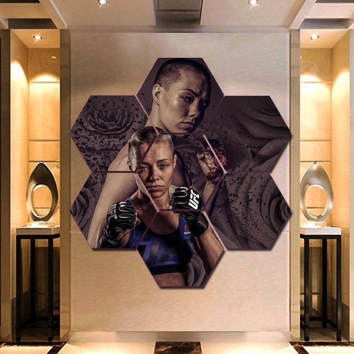 UFC Rose Namajunas Wall Art Canvas Decor Poster Framed Free Shipping