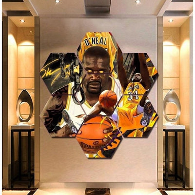 Shaquille O'Neal Wall Art Canvas Decor Poster Framed Free Shipping